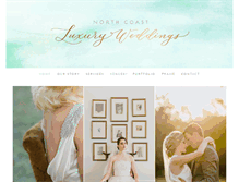 Tablet Screenshot of northcoastluxuryweddings.com